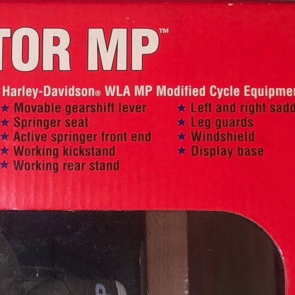 G.I. Joe Harley-Davidson Motor MP Hasbro Vintage, Collectible - NIB SALE - Picture 8 of 8